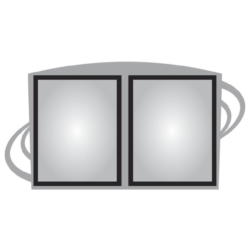 Hubert 48183 - Menu Board, 2-pocket, Wall-mount