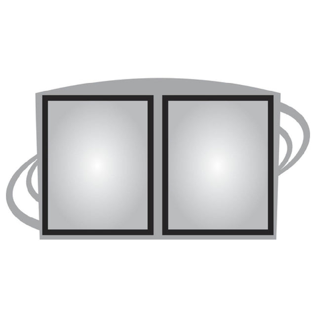 Hubert 48183 - Menu Board, 2-pocket, Wall-mount
