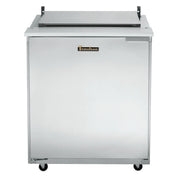 Traulsen UST328-R-SB Dealer's Choice Compact Prep Table Refrigerator With Low-profile Flat Lid