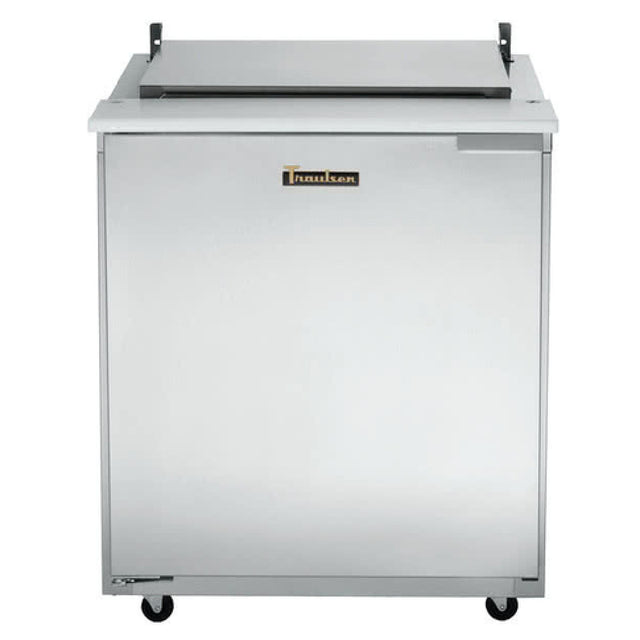 Traulsen UST328-R-SB Dealer's Choice Compact Prep Table Refrigerator With Low-profile Flat Lid