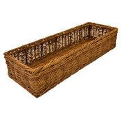 BauscherHepp W430 Wicker Basket 21-3/4" X 7-1/2" X 4-1/4"H Rectangular