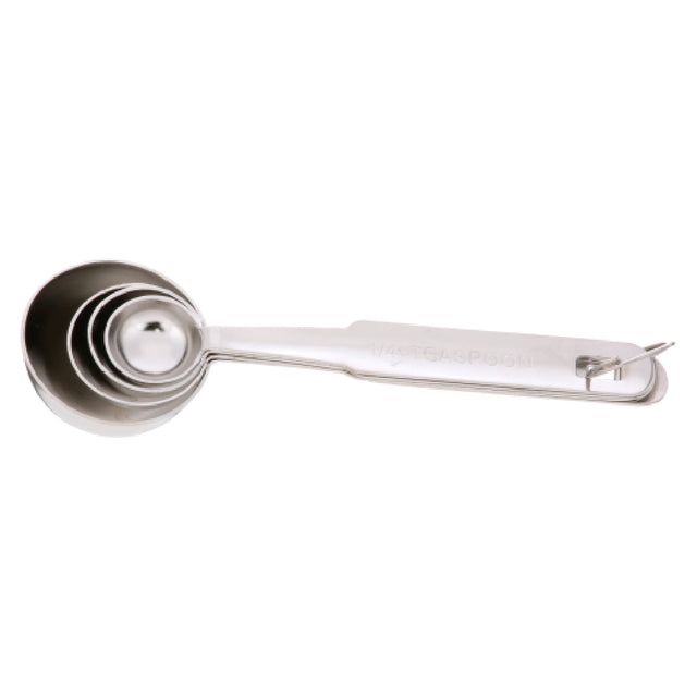 AllPoints 75069 Measuring Spoon Set (4) S/s Scoop Style