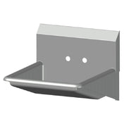 SPG HS-ADA - Universal Stainless ADA Compliant Hand Sink, 16" X 17 X 6" Bowl, With Wrist Handles & Soap Dispenser