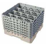 Cambro 16S1114184 Camrack® Glass Rack With (6) Soft Gray Extenders Full Size