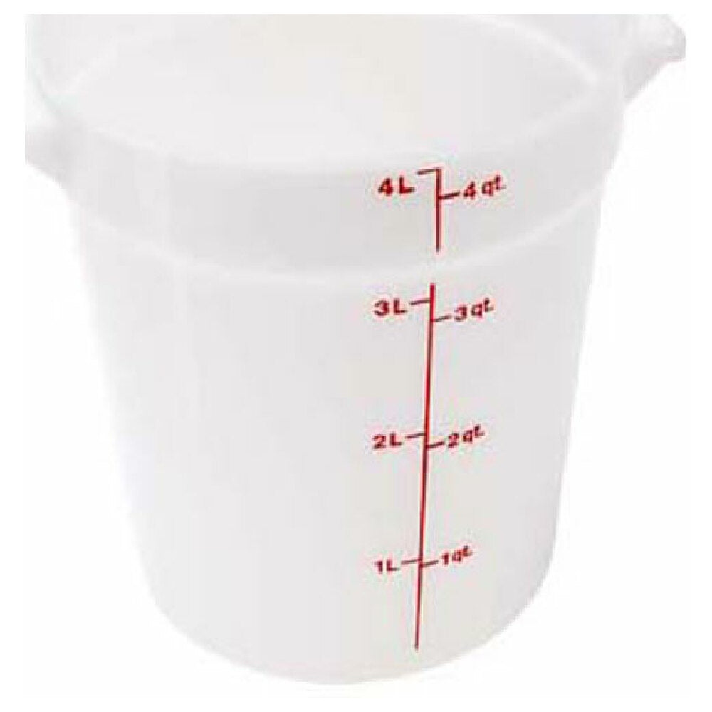 Cambro RFS4148 Container Rnd 4qt 148 Poly/white