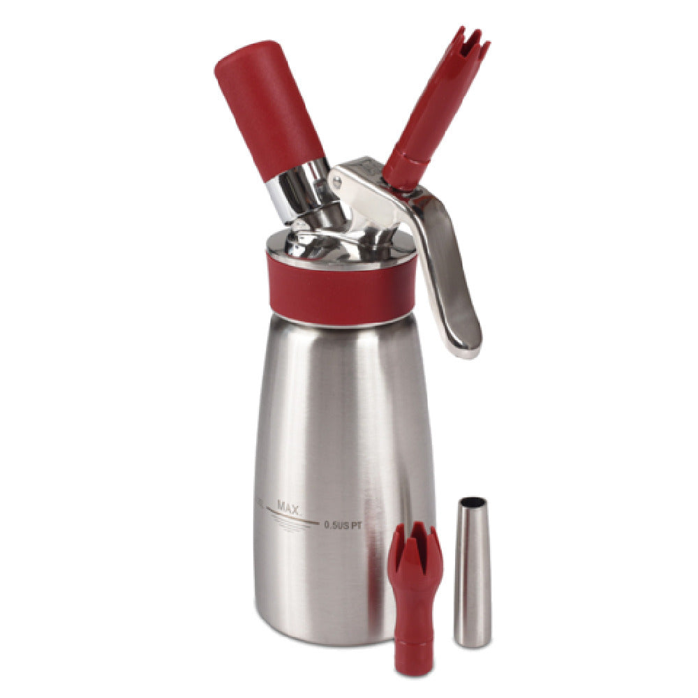 JB Prince B100 ISi Profi Gourmet Whip Cream Maker 8"H 8 Oz. Capacity