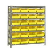 Quantum 1239-107_GREEN - Shelving Unit, 12"D X 36"L X 39"H, Heavy Duty