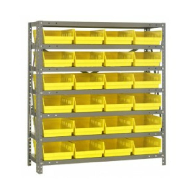 Quantum 1239-107_GREEN - Shelving Unit, 12"D X 36"L X 39"H, Heavy Duty