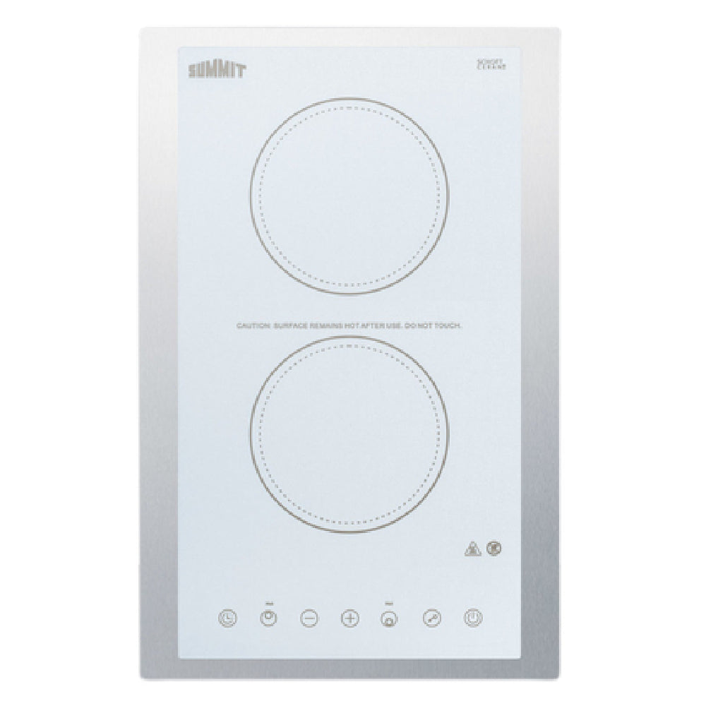 Summit CR2B15T2WTK15 Radiant Cooktop Electric 15-1/8" W