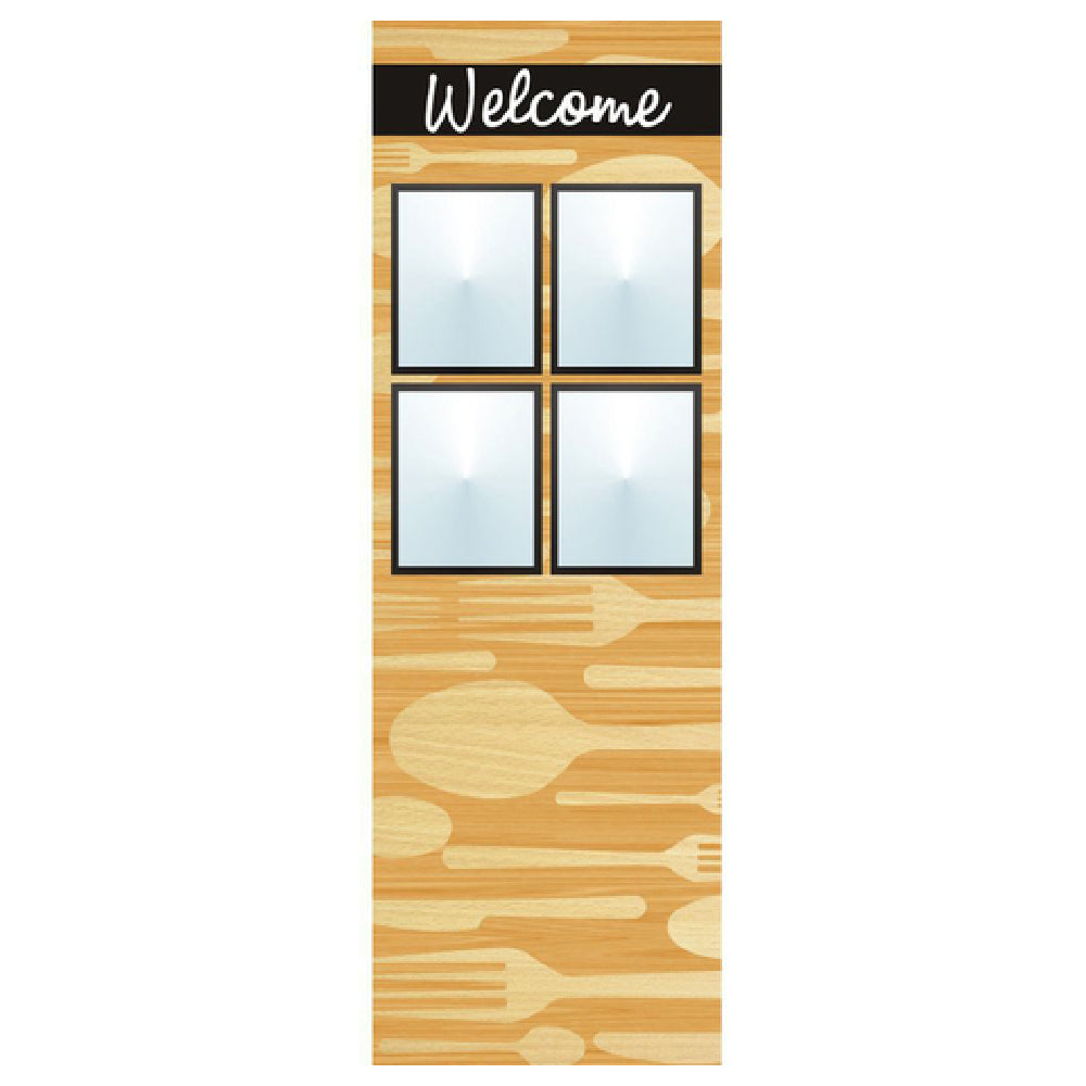 Hubert 72064 - Menu Board, 4-pocket, Floor Stand