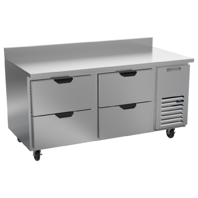 Beverage Air WTRD67AHC-4 Worktop Refrigerator Two-section 35-1/2" Working Height