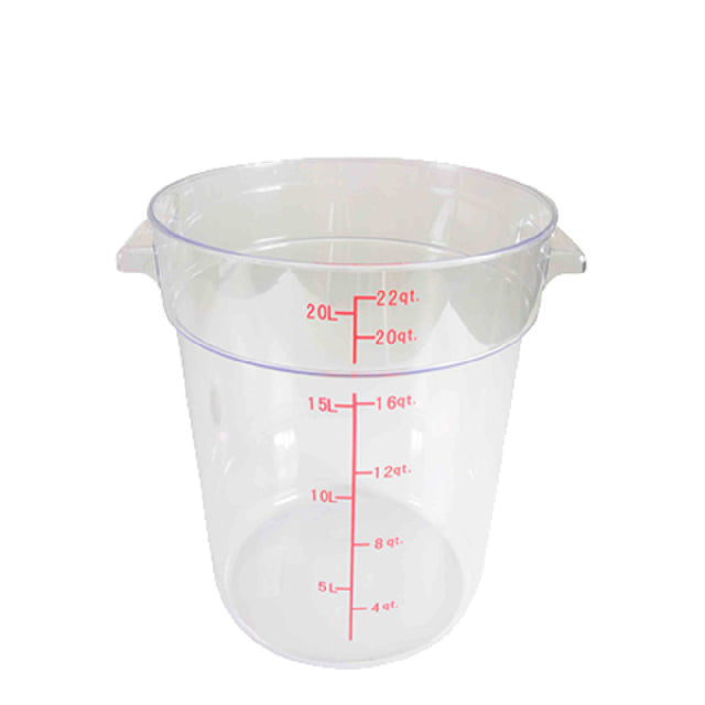 Thunder Group PLRFT322PC Food Storage Container 22 Quart Round