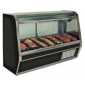 Howard-McCray SC-CMS32E-6C-BE-LED Curved Glass Red Meat Service Case 74"W Single Duty