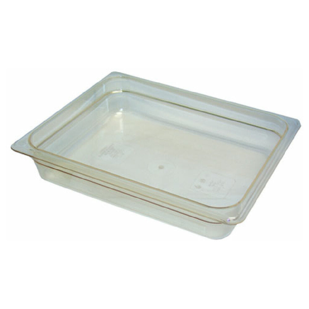 Cambro 22HP 1/2 Sz 2.5" Food Pan Amber High Heat