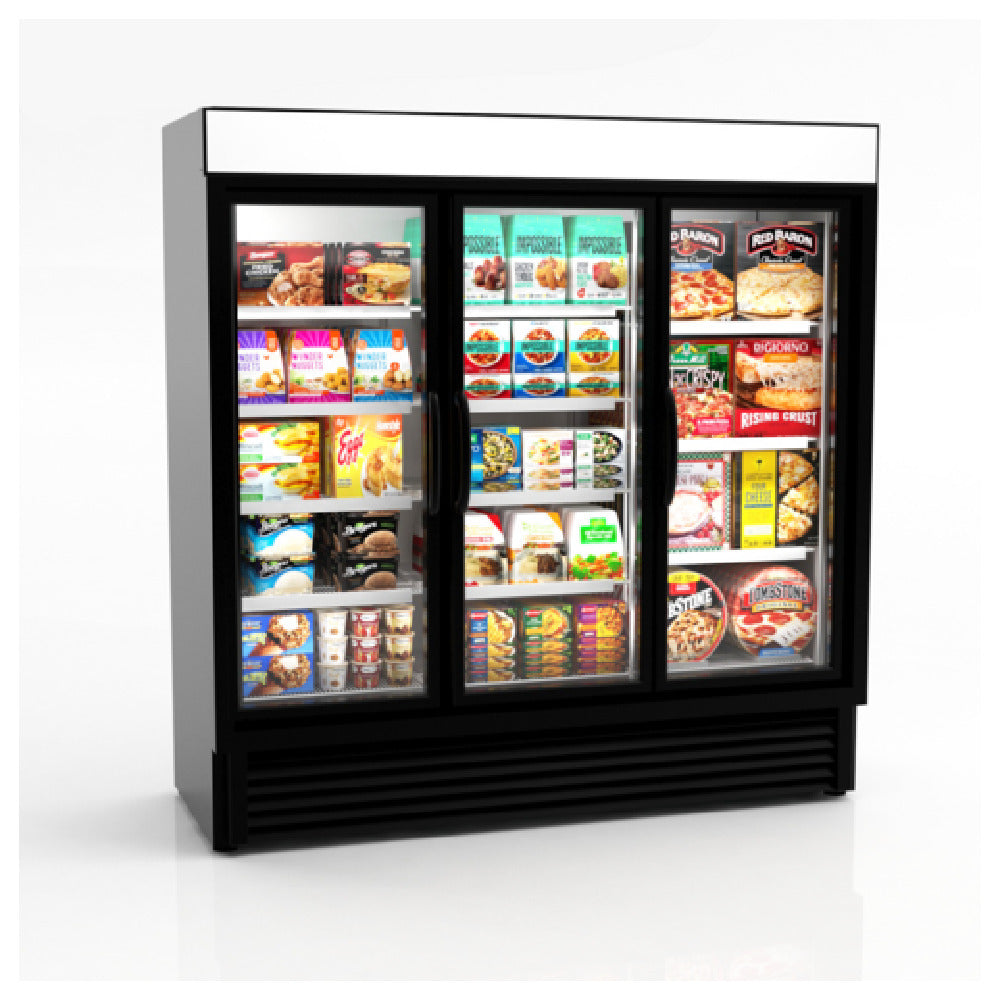 Hussmann VRL3B Low Temperature Merchandiser Reach-in Three-section