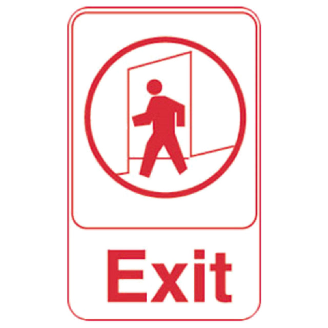 Royal ROY 695609 - Sign, 6" X 9", "Exit"