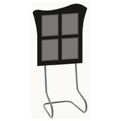 Hubert 93759 - Sign Holder, Floor Stand, 23" X 22-1/2" X 68-1/2"H Overall
