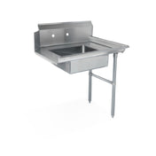 Steel Works Stainless SWSDT-26R Soiled Dish Table 16ga/304 Stainless Steel 30" X 26" X 43-3/4"H