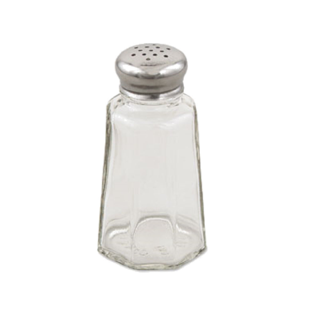 Alegacy Foodservice Products 151SP Salt & Pepper Shaker 2 Oz. Paneled Glass Jar