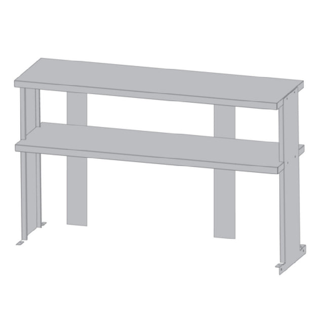 Turbo Air TSOS-6R Double Overshelf 72-1/2"W X 12-3/4"D X 30-7/8"H (overall) 18/304 Stainless Steel