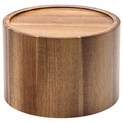 Hospitality Brands HG831-001 Hospitality Brands Acacia Punch Barrel Stand / Bowl For HG90033 (1 Each Per Case)