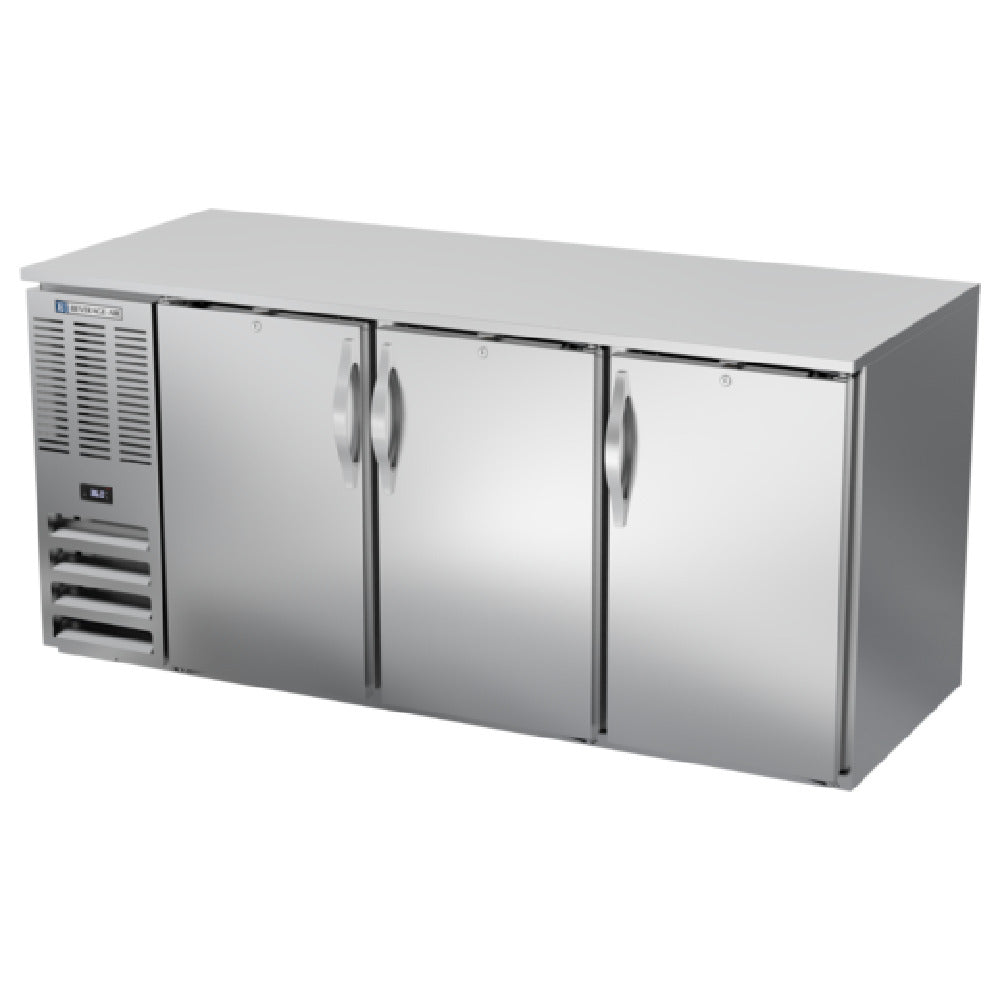Beverage Air BB72HC-F-S - Refrigerated Food Rated Back Bar Storage Cabinet, Three-section