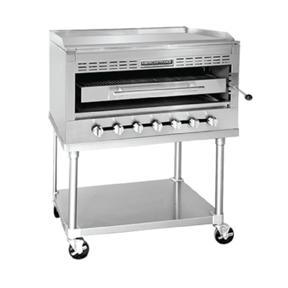 American Range HD36-RGBSH_NAT Radiant Steakhouse Griddle/Broiler Gas 36" Wide Cooking Surface