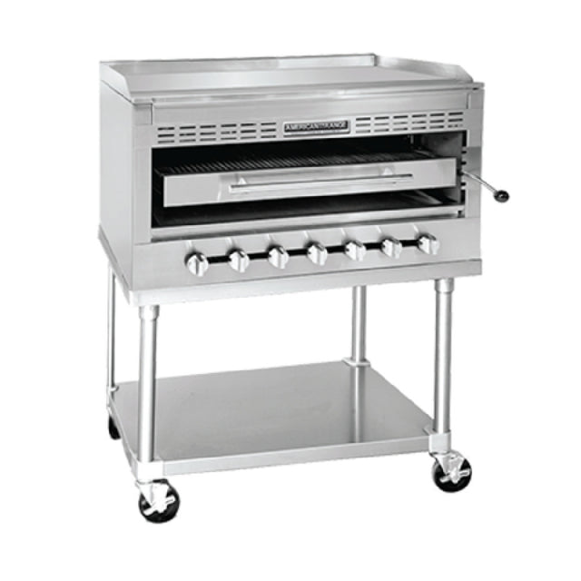 American Range HD36-RGBSH_NAT Radiant Steakhouse Griddle/Broiler Gas 36" Wide Cooking Surface