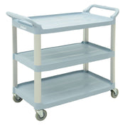 Hubert 93163 - Utility Cart, 3-shelf, 33-1/2" X 16-13/16" X 37"H