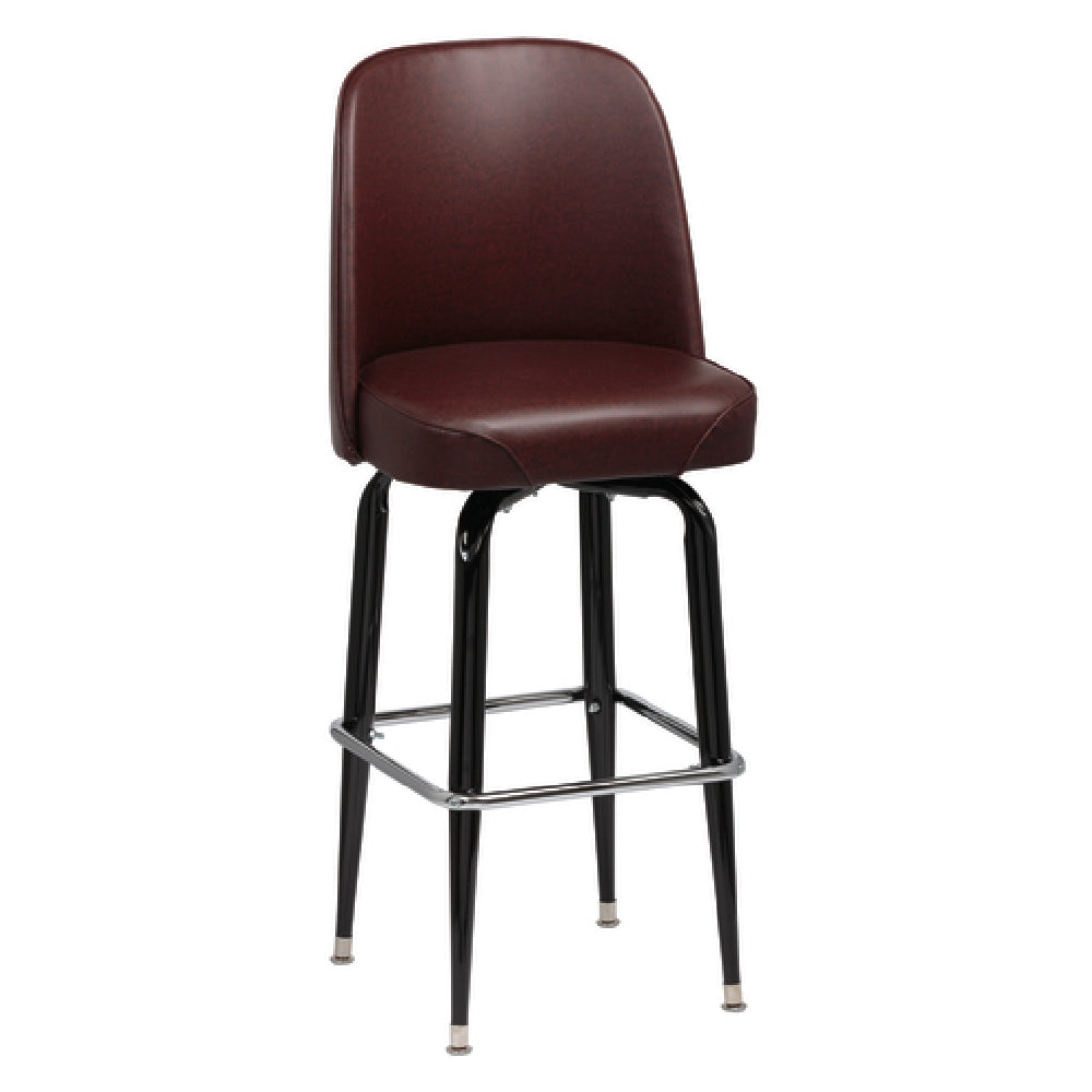Royal ROY 7714 BRN - Bucket Bar Stool, High Back, Foam Padded Waterfall Seat