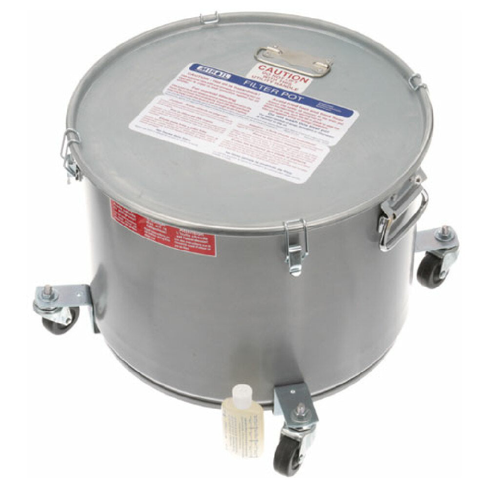 Miroil 60LBKC Pot/lid Oil Filter W/casters