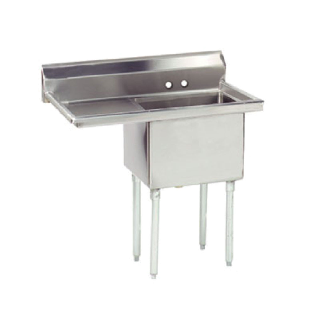 Advance Tabco FE-1-1812-18L-X Special Value Fabricated Sink 1-compartment 18" Left Drainboard