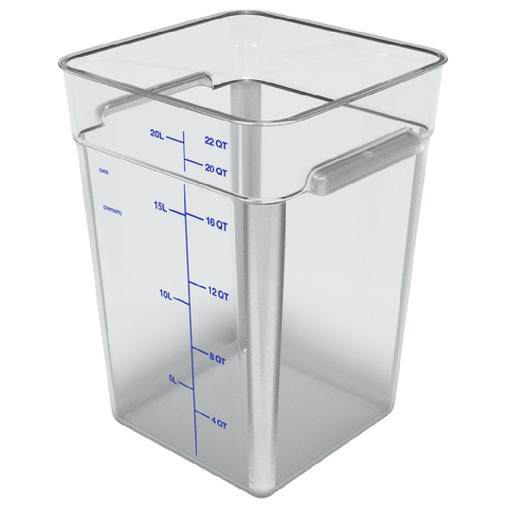 Carlisle 1195607 Carlisle Squares Food Storage Container 22 Qt. 11-1/8" X 15-3/4"H