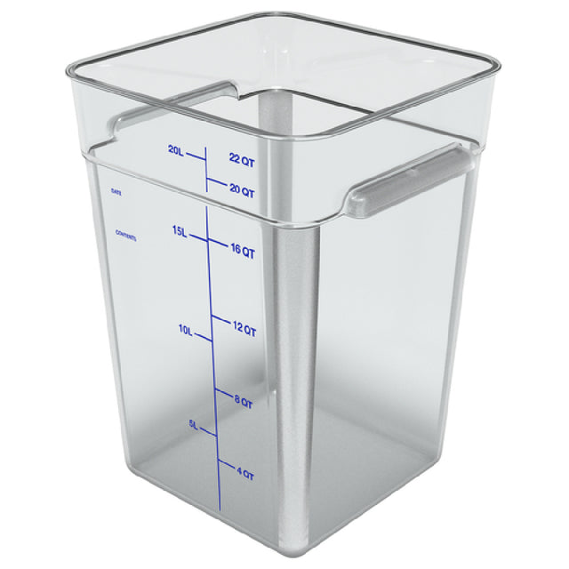 Carlisle 1195607 Carlisle Squares Food Storage Container 22 Qt. 11-1/8" X 15-3/4"H