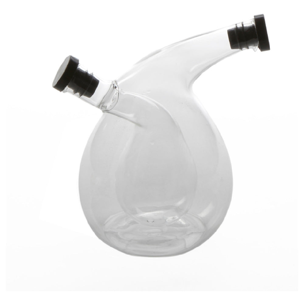 American Metalcraft OVJ2 Oil & Vinegar Cruet Dual Chamber: 3 Oz. Inner Capacity