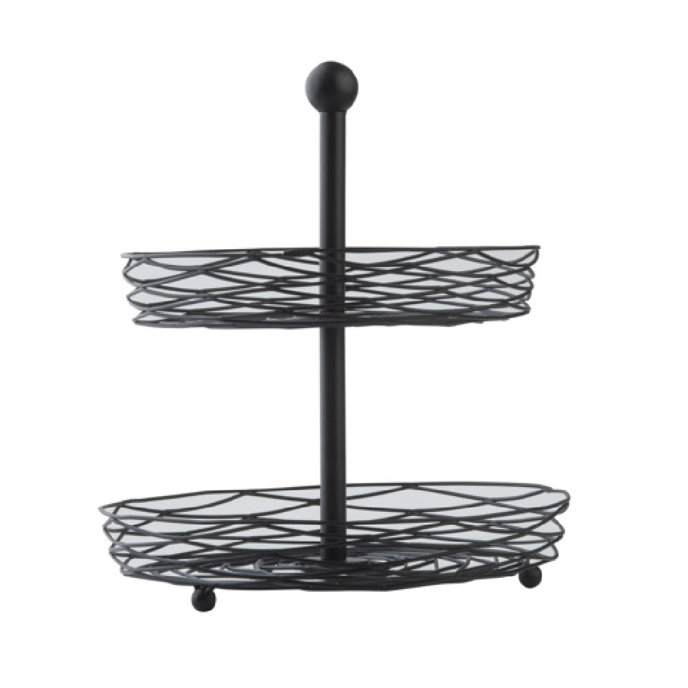 TableCraft Products 12152 - Artisan Collection™ Display Basket, 2-tier, 11" Dia. X 12-1/4"H