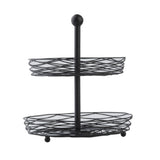 TableCraft Products 12152 - Artisan Collection™ Display Basket, 2-tier, 11" Dia. X 12-1/4"H