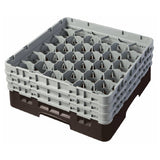Cambro 30S638167 Camrack® Glass Rack With (3) Soft Gray Extenders Full Size
