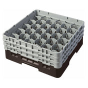 Cambro 30S638167 Camrack® Glass Rack With (3) Soft Gray Extenders Full Size