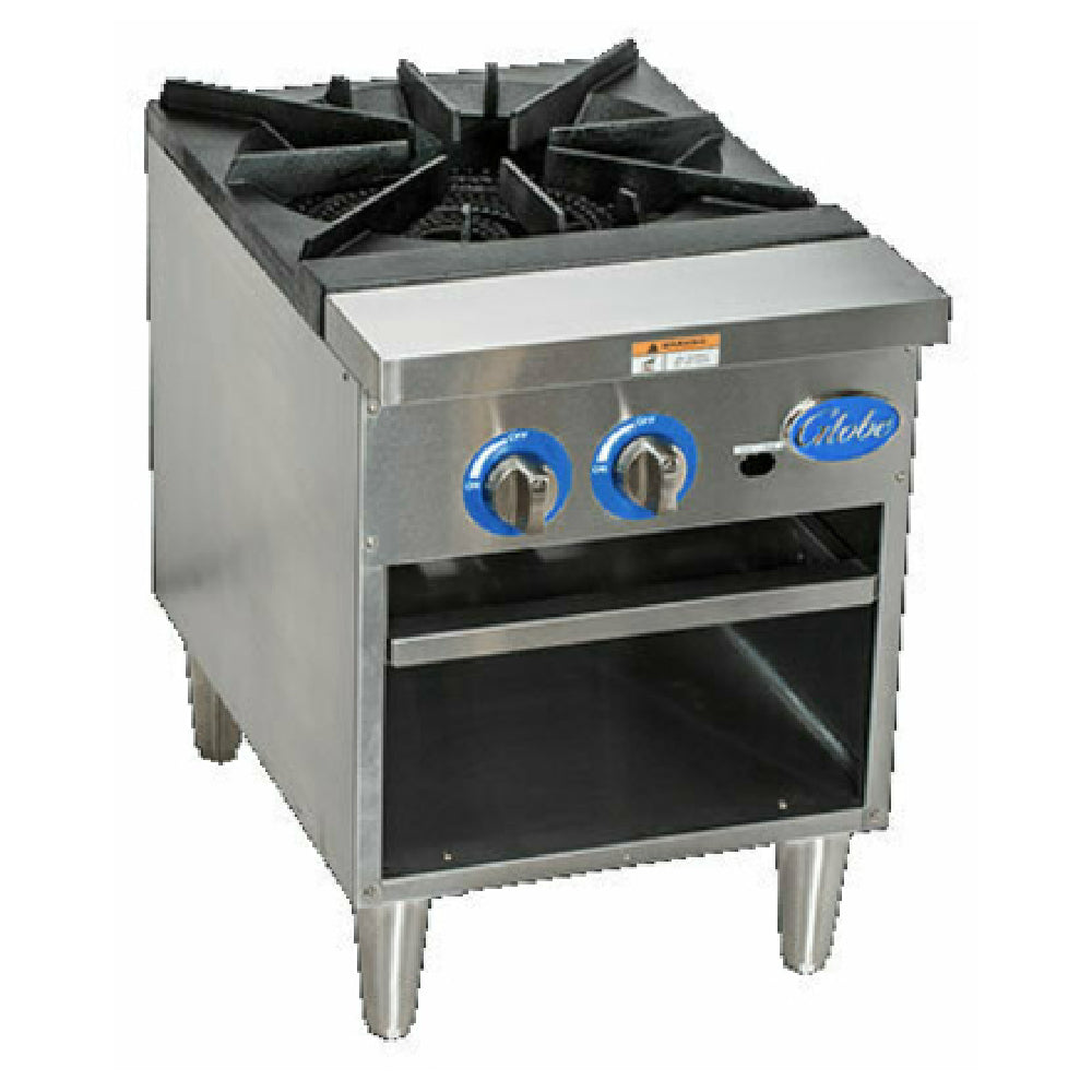 Globe (Middleby) GSP18G - (QUICK SHIP) Stock Pot Range, Gas, Heavy-duty One-piece Cast Iron Grate