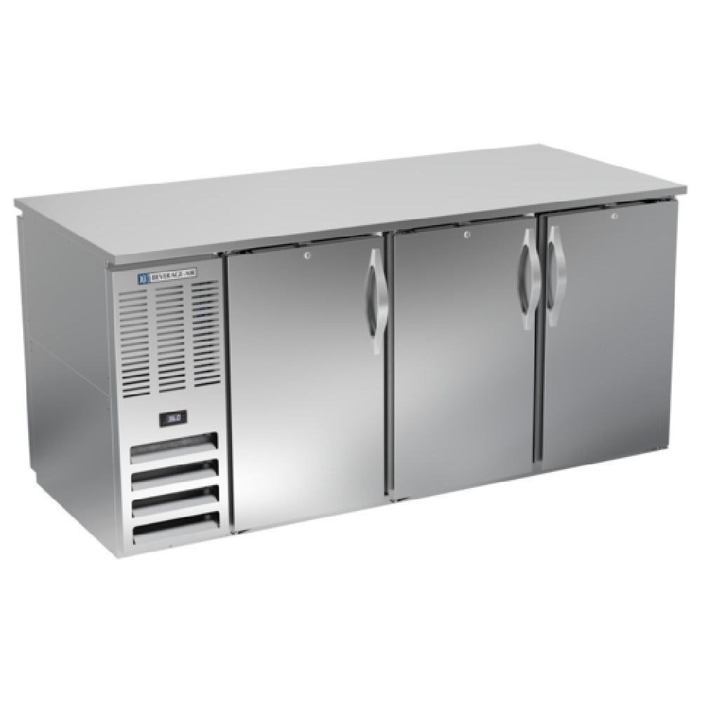 Beverage Air BB72HC-PT-S - Refrigerated Back Bar Pass-Thru Storage Cabinet, Three-section