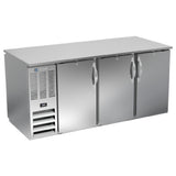 Beverage Air BB72HC-PT-S - Refrigerated Back Bar Pass-Thru Storage Cabinet, Three-section