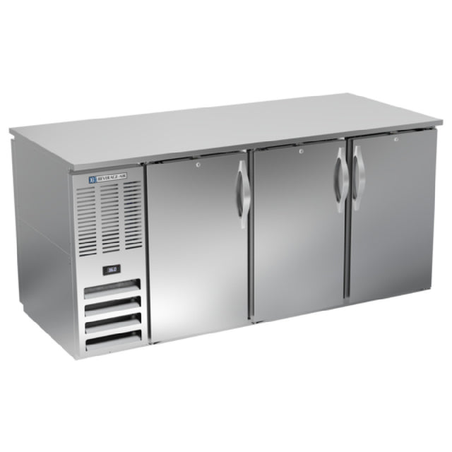 Beverage Air BB72HC-PT-S - Refrigerated Back Bar Pass-Thru Storage Cabinet, Three-section