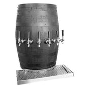 Glastender WB-3-B Wood Barrel Draft Dispensing Tower Wall Mount 21"W X 29"H