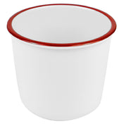 BauscherHepp TREW7610 Enamelware Collection French Fry Pot 13-1/2 Oz. 4" Dia. X 3-1/4"H