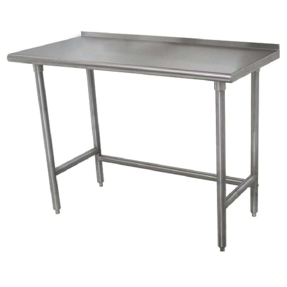 Advance Tabco TSFLAG-304-X Special Value Work Table 48"W X 30"D 16 Gauge 430 Stainless Steel Top With 1-1/2"H Rear Up-turn