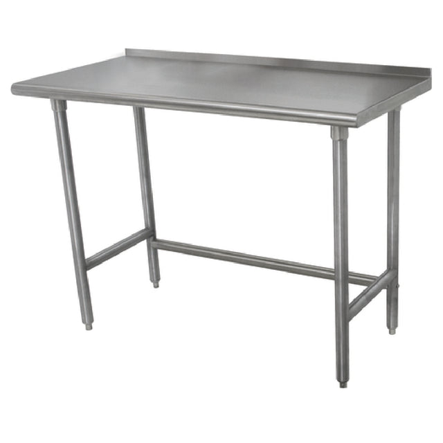 Advance Tabco TSFLAG-304-X Special Value Work Table 48"W X 30"D 16 Gauge 430 Stainless Steel Top With 1-1/2"H Rear Up-turn