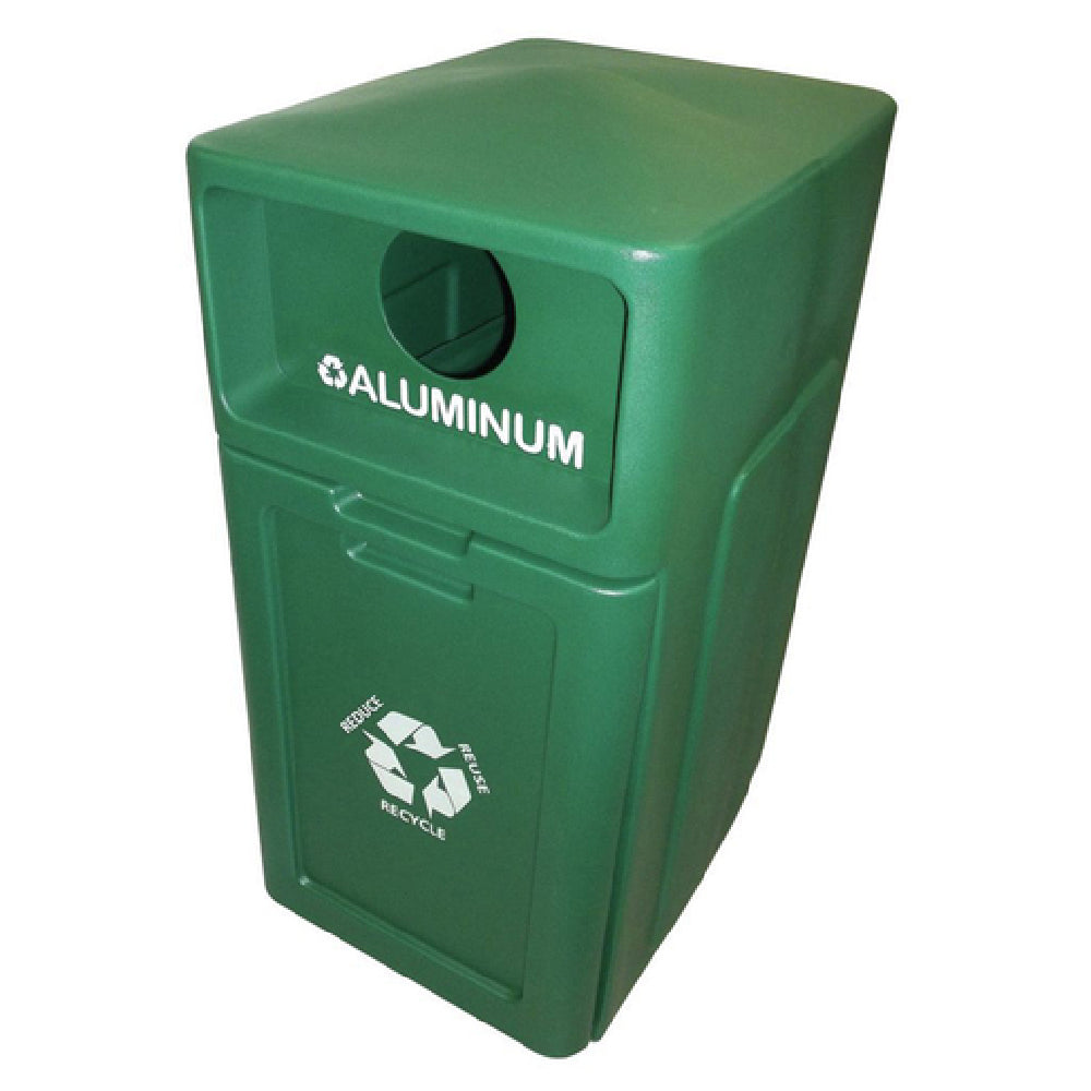 Hubert 47650 - Recycle Bin, "Aluminum", 39 Gallon