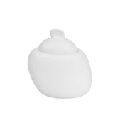 CAC China WH-HSP White Pearl Sugar Bowl 4"L X 3-1/2"W X 3-3/4"H Square