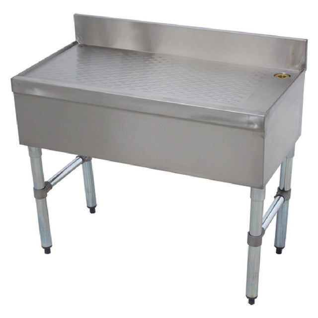 Advance Tabco SLD-12 Underbar Basics™ Bar Type Drainboard Free-standing 12"W X 18"D X 33"H